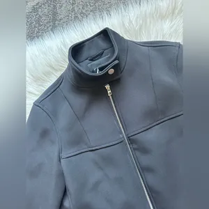 ZARA neoprene zip jacket thumbnail 6