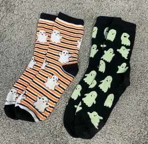 2 pairs halloween socks‎ thumbnail 1