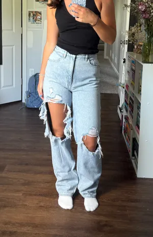 90s Boyfriend PacSun Jeans Distressed High-Rise thumbnail 3