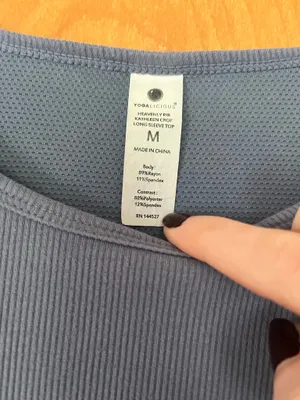 Blue Yogalicious Activewear Long Sleeve  thumbnail 4