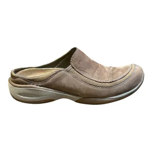 Merrell Primo Scoop Mules Womens 7 Brown Nubuck‎ Leather Slip On Clogs Comfort thumbnail 3