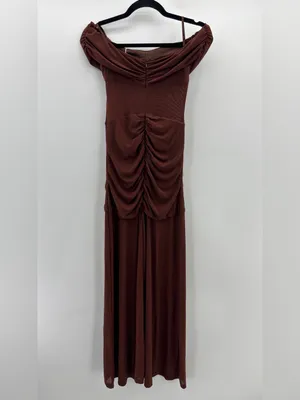 Runaway The Label Meila Maxi Dress in Espresso thumbnail 9
