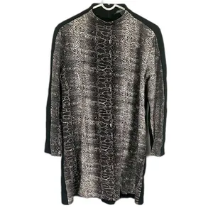 French Connection Snake Print Lula Shirt Dress Long Sleeve Size 8 thumbnail 2