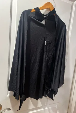 Black Hooded Zip-Up Cape costume piece thumbnail 1