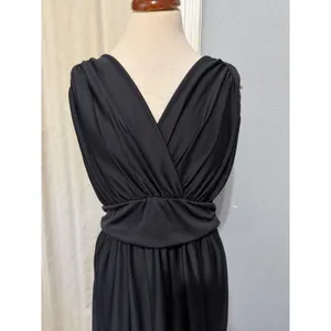 KOH KOH Black Maxi Dress 2X Sleeveless Wrap V-Neck Plus Formal Gown Wedding‎ thumbnail 11
