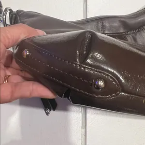 Coach Park Brown Leather bag cross body thumbnail 4