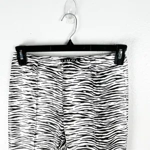 I.AM.GIA Black White Zebra Animal Print Faux Vegan Leather Pants Small Boho thumbnail 8