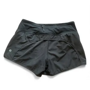 Lululemon Run Times Short 4-way Stretch 4" Black thumbnail 2
