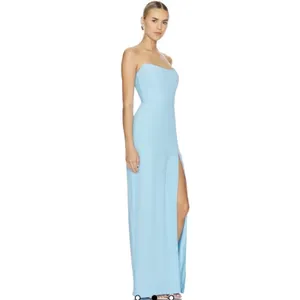 Amanda Uprichard X Revolve Dress Sz M Maxi Bustier Side Slit Party Formal Gown thumbnail 2