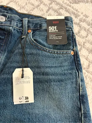Levi's Women’s Dark Blue Relaxed Cut Denim Shorts (longer hem) thumbnail 2