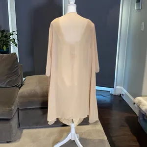 Women’s Mother of the Bride Dress Corset Back & Chiffon Jacket Size XL thumbnail 4