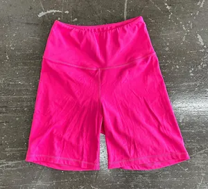 Amazon Hot Pink High-Waisted Biker Legging Shorts thumbnail 1