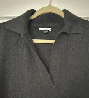 American Eagle X-Small Dark Gray Oversized Sweater thumbnail 3