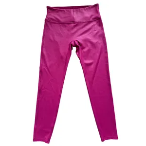 CRZ YOGA Faux Leather High Waisted 26.5" Leggings Ankle Length Magenta Purple M thumbnail 2