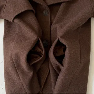 Coffee Brown Womens Coat Blazer Jacket thumbnail 5