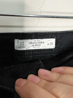 Abercrombie & Fitch Vintage Black‎ Low Rise Preppy Y2K Chino Shorts thumbnail 4