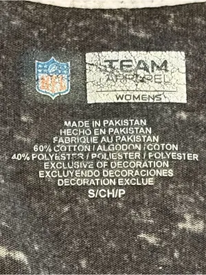 Team Apparel Women's Heather Black Steelers Short Sleeve Tee Size Small thumbnail 4