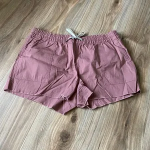 Vuori Women’s XL Dusty Rose Ripstop Drawstring Shorts Organic Cotton Casual thumbnail 2