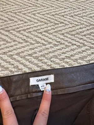 Brown leather skirt  Garage thumbnail 3