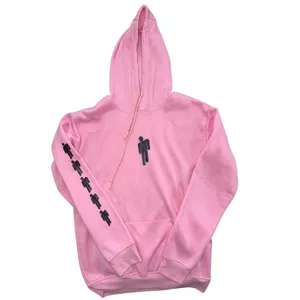 pink Billie Eilish Blohsh pullover hoodie adult medium stick figure music songs thumbnail 2