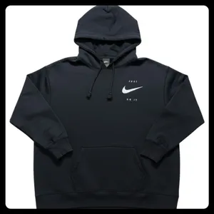 Nike Pullover Hoodie Women XL Black Just Do It Dri-Fit Sweatshirt DA1452-010 thumbnail 1