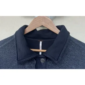 Free People Button Down Jacket Ruby Fleece Shacket Gray Lounge Cozy Oversized M thumbnail 3