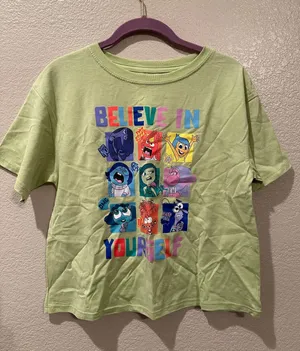 NWOT Disney Pixar Inside out Emotions Believe in Yourself Portrait tee M thumbnail 1