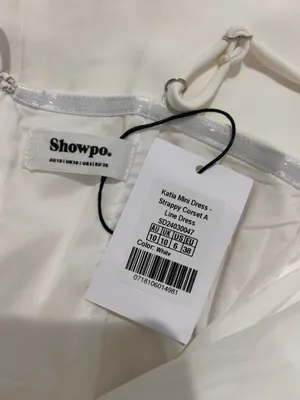 Showpo New Katia Mini Dress Strappy Corset A Line Dress In White Size Small MSRP $119 thumbnail 8