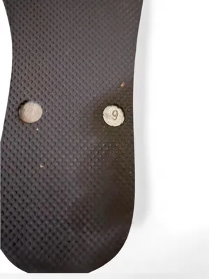 J Crew Charcoal Gray Black Flip Flops with Light Gray Flower Detail on Toes Sz 9 thumbnail 3
