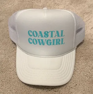 White Coastal Cowgirl Trucker Hat - NEVER BEEN WORN thumbnail 1