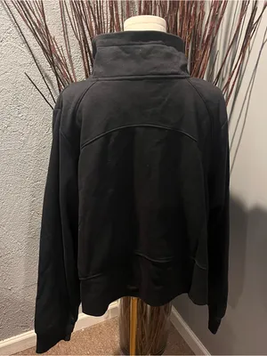 🌺Nwt All In Motion Black Half Zip Sweatshirt Size 4x🌺 thumbnail 4