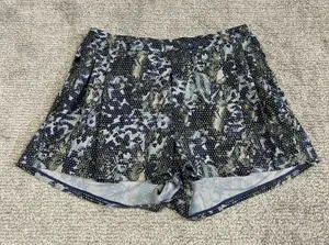 Lululemon City Skort Womens 8 Blue Green Floral Zip Pockets Tennis Pickleball thumbnail 1