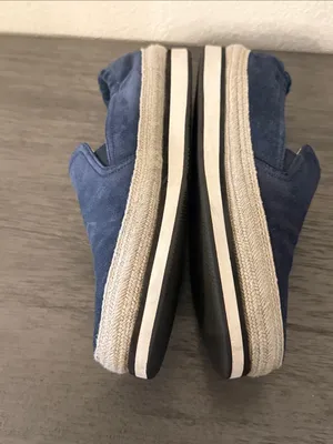 PRADA Navy Blue Suede Espadrille Platform Slip on Sneakers IT‎ 37 US 7 thumbnail 6