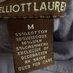 Elliott Lauren Purple Cashmere Mix Mock Turtleneck Sleeveless Top Size Medium thumbnail 4
