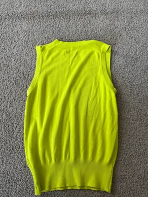 ZARA Top Lime Green Tank thumbnail 2