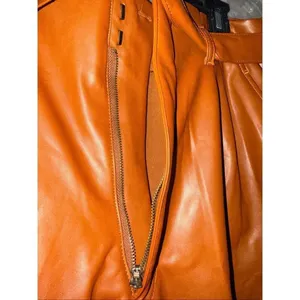 Abercrombie & fitch Brown Faux Leather Ankle Wide Leg Paper Bag Pants XLP#764 thumbnail 6
