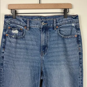 American Eagle Ankle Straight Jeans Women’s Size 8 High Rise Denim Stretch thumbnail 3