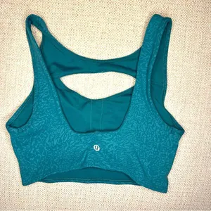 Lululemon Crunch Teal Lagoon Everlux Cut-Out Train Bra *Medium Support, B/C Cups thumbnail 7