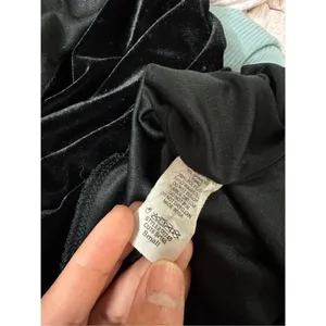 Black velvet mini dress Black thumbnail 6