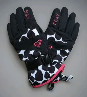 Roxy Women’s Gloves Black Size Medium Ski Snowboard Geometric Outdoor Snow Apres thumbnail 1