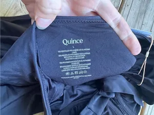 NWT Quince Italian underwire one piece swimsuit black thumbnail 6