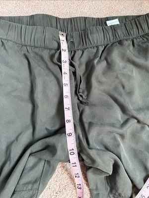 Banana Republic Factory Olive Green TENCEL™ Cargo Joggers. Size Large thumbnail 6