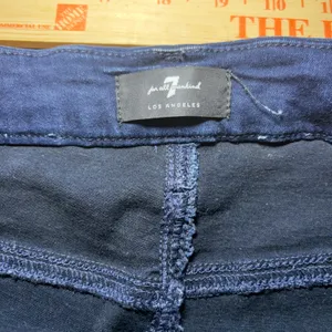 7 For All Mankind High Waist Skinny‎ Jeans Dark Wash Women's Size 32 Denim thumbnail 2