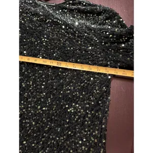 Cupshe‎ Womens Emerald Green Sequin Long Sleeve Mini Dress CAA05A4K078RR Size L thumbnail 5