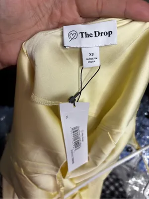 Light Yellow Satin Slip Dress - Unbranded thumbnail 6