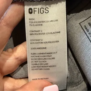 FIGS Zamora Joggers Women Large Gray Scrub Technical Pants Hospital Doctor Nurse thumbnail 11