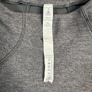 LULULEMON Hill And Valley Mock Neck Long Sleeve Top Size 6 Heathered Slate Crop thumbnail 3