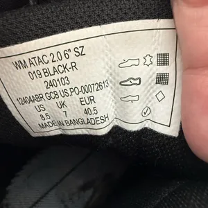 5.11 Tactical Women's ATAC 2.0 6" Side Zip Black Leather Quarter Boot Size 8.5 thumbnail 7