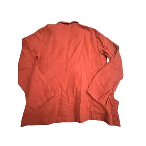 Free People Winnie‎ Linen Blazer Large Suit Jacket Terracotta Double READ #X13-6 thumbnail 8