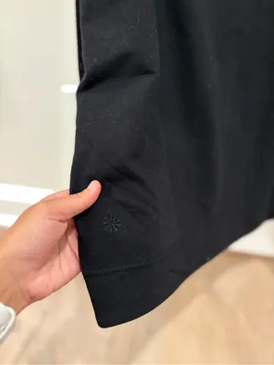 Athleta Black Half-Zip Pullover Hoodie thumbnail 6